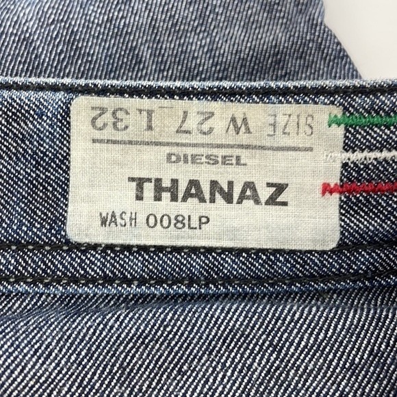 DIESEL thanaz slim-skinny fit wash 008LP denim blue jeans size 27 X 32 men's - Picture 3 of 13